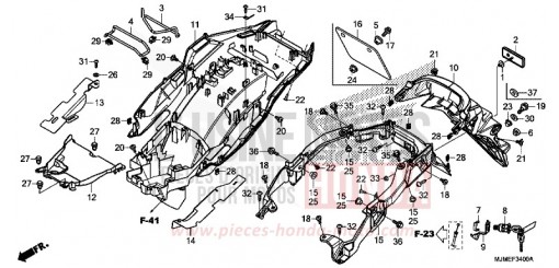 REAR FENDER VFR800XH de 2017